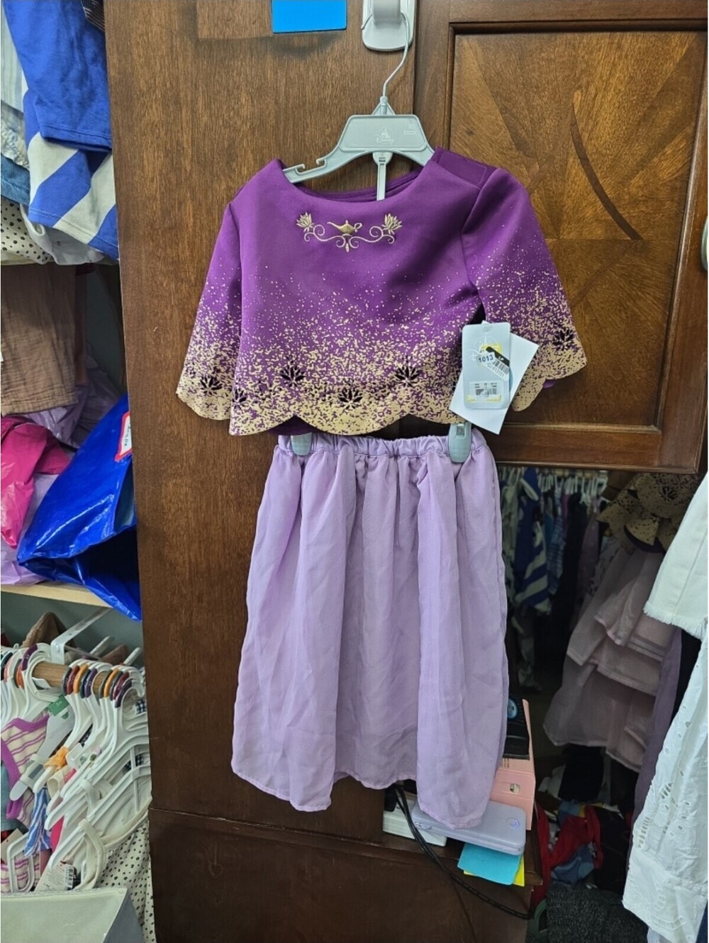 Small brand new adaptive princess jasmine dress from the disney store.Item 1021